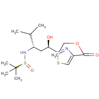 2-[1-Hydroxy-4-methyl-3-(2-methyl-propane-2-sulfinylamino)-pentyl]-thiazole-4-carboxylic acid ethyl