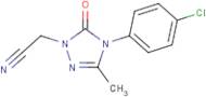 2-[4-(4-Chlorophenyl)-3-methyl-5-oxo-4,5-dihydro-1H-1,2,4-triazol-1-yl]acetonitrile