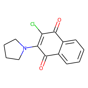 2-Chloro-3-(pyrrolidin-1-yl)-1,4-dihydronaphthalene-1,4-dione