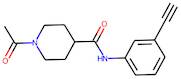 1-Acetyl-N-(3-ethynylphenyl)piperidine-4-carboxamide