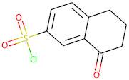 8-Oxo-5,6,7,8-tetrahydronaphthalene-2-sulfonyl chloride