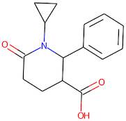 1-Cyclopropyl-6-oxo-2-phenylpiperidine-3-carboxylic acid