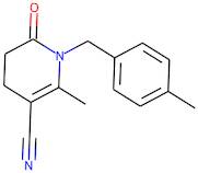 2-Methyl-1-[(4-methylphenyl)methyl]-6-oxo-1,4,5,6-tetrahydropyridine-3-carbonitrile