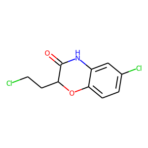 6-Chloro-2-(2-chloroethyl)-3,4-dihydro-2H-1,4-benzoxazin-3-one