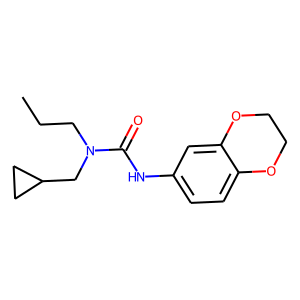 3-(Cyclopropylmethyl)-1-(2,3-dihydro-1,4-benzodioxin-6-yl)-3-propylurea