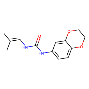 1-(2,3-Dihydro-1,4-benzodioxin-6-yl)-3-(2-methylprop-1-en-1-yl)urea