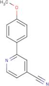 2-(4-Methoxyphenyl)pyridine-4-carbonitrile