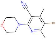 5-Bromo-4,6-dimethyl-2-(morpholin-4-yl)pyridine-3-carbonitrile