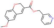 (Pyridin-3-yl)methyl 6-methoxy-2H-chromene-3-carboxylate