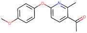 1-[6-(4-Methoxyphenoxy)-2-methylpyridin-3-yl]ethan-1-one