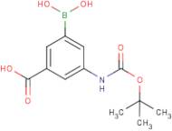 3-Amino-5-carboxybenzeneboronic acid, N-BOC protected