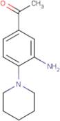 1-[3-Amino-4-(piperidin-1-yl)phenyl]ethan-1-one