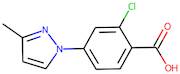 2-Chloro-4-(3-methyl-1H-pyrazol-1-yl)benzoic acid