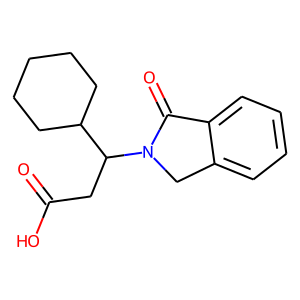 3-Cyclohexyl-3-(1-oxo-2,3-dihydro-1H-isoindol-2-yl)propanoic acid