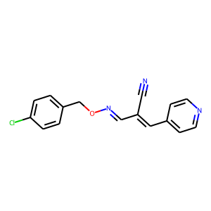 (2Z)-2-[(1E)-{[(4-Chlorophenyl)methoxy]imino}methyl]-3-(pyridin-4-yl)prop-2-enenitrile