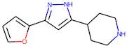 4-[3-(Furan-2-yl)-1H-pyrazol-5-yl]piperidine