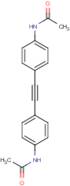 N-{4-[2-(4-Acetamidophenyl)ethynyl]phenyl}acetamide