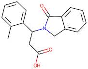 3-(2-Methylphenyl)-3-(1-oxo-2,3-dihydro-1H-isoindol-2-yl)propanoic acid