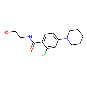 2-Chloro-N-(2-hydroxyethyl)-4-(piperidin-1-yl)benzamide