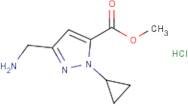 Methyl 5-(aminomethyl)-2-cyclopropyl-pyrazole-3-carboxylate hydrochloride