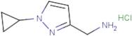 (1-Cyclopropylpyrazol-3-yl)methanamine hydrochloride