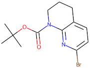 7-Bromo-1,2,3,4-tetrahydro-1,8-naphthyridine, N1-BOC protected