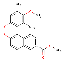 Methyl 6-hydroxy-5-(6-hydroxy-3-methoxy-2,4-dimethylphenyl)-2-naphthoate