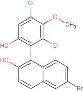 6-Bromo-1-(2,4-dichloro-6-hydroxy-3-methoxyphenyl)naphthalen-2-ol