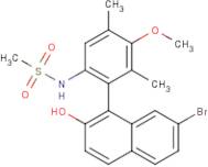 1-(6-(Methylsulfonamido)-3-methoxy-2,4-dimethylphenyl)-7-bromonaphthalen-2-ol