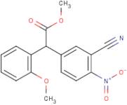 Methyl 2-(3-cyano-4-nitrophenyl)-2-(2-methoxyphenyl)acetate