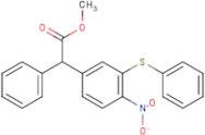 Methyl 2-(4-nitro-3-(phenylthio)phenyl)-2-phenylacetate