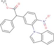 Methyl 2-(3-(1H-indol-1-yl)-4-nitrophenyl)-2-phenylacetate