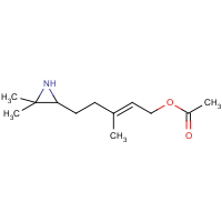 (E)-5-(3,3-Dimethylaziridin-2-yl)-3-methylpent-2-en-1-yl acetate