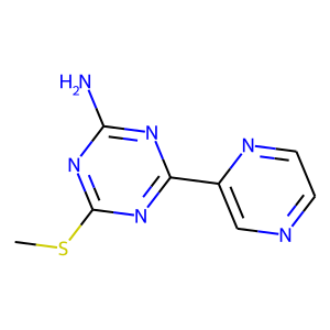 2-Amino-4-(methylthio)-6-(2-pyrazinyl)-1,3,5-triazine