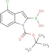 4-Chloroindole-2-boronic acid, N-BOC protected