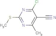 4-Chloro-6-methyl-2-(methylthio)pyrimidine-5-carbonitrile