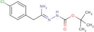 N'-[1-Amino-2-(4-chlorophenyl)ethylidene]hydrazinecarboxylic acid tert-butyl ester