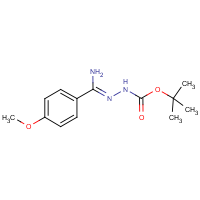 N'-[1-Amino-1-(4-methoxyphenyl)methylidene]hydrazinecarboxylic acid tert-butyl ester