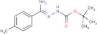 N'-[1-Amino-1-p-tolylmethylidene]hydrazinecarboxylic acid tert-butyl ester