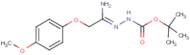 N'-[1-Amino-2-(4-methoxyphenoxy)ethylidene]hydrazinecarboxylic acid tert-butyl ester