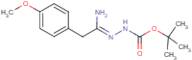 N'-[1-Amino-2-(4-methoxyphenyl)ethylidene]hydrazinecarboxylic acid tert-butyl ester