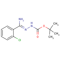 N'-[1-Amino-1-(2-chlorophenyl)methylidene]hydrazinecarboxylic acid tert-butyl ester