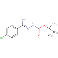 N'-[1-Amino-1-(4-chlorophenyl)methylidene]hydrazinecarboxylic acid tert-butyl ester