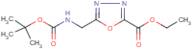 Ethyl 5-(tert-butyloxycarbonylaminomethyl)-[1,3,4]oxadiazole-2-carboxylate