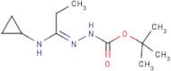 N'-[1-Cyclopropylaminopropylidene]hydrazinecarboxylic acid tert-butyl ester