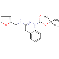 N'-[1-[(Furan-2-ylmethyl)amino]2-phenylethylidene]hydrazinecarboxylic acid tert-butyl ester