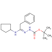 N'-[1-Cyclopentylamino-2-phenylethylidene]hydrazinecarboxylic acid tert-butyl ester