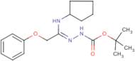 N'-[1-Cyclopentylamino-2-phenoxyethylidene]hydrazinecarboxylic acid tert-butyl ester