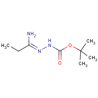 N'-[1-Aminopropylidene]hydrazinecarboxylic acid tert-butyl ester