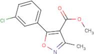 5-(3-Chloro-phenyl)-3-methyl-isoxazole-4-carboxylic acid methyl ester